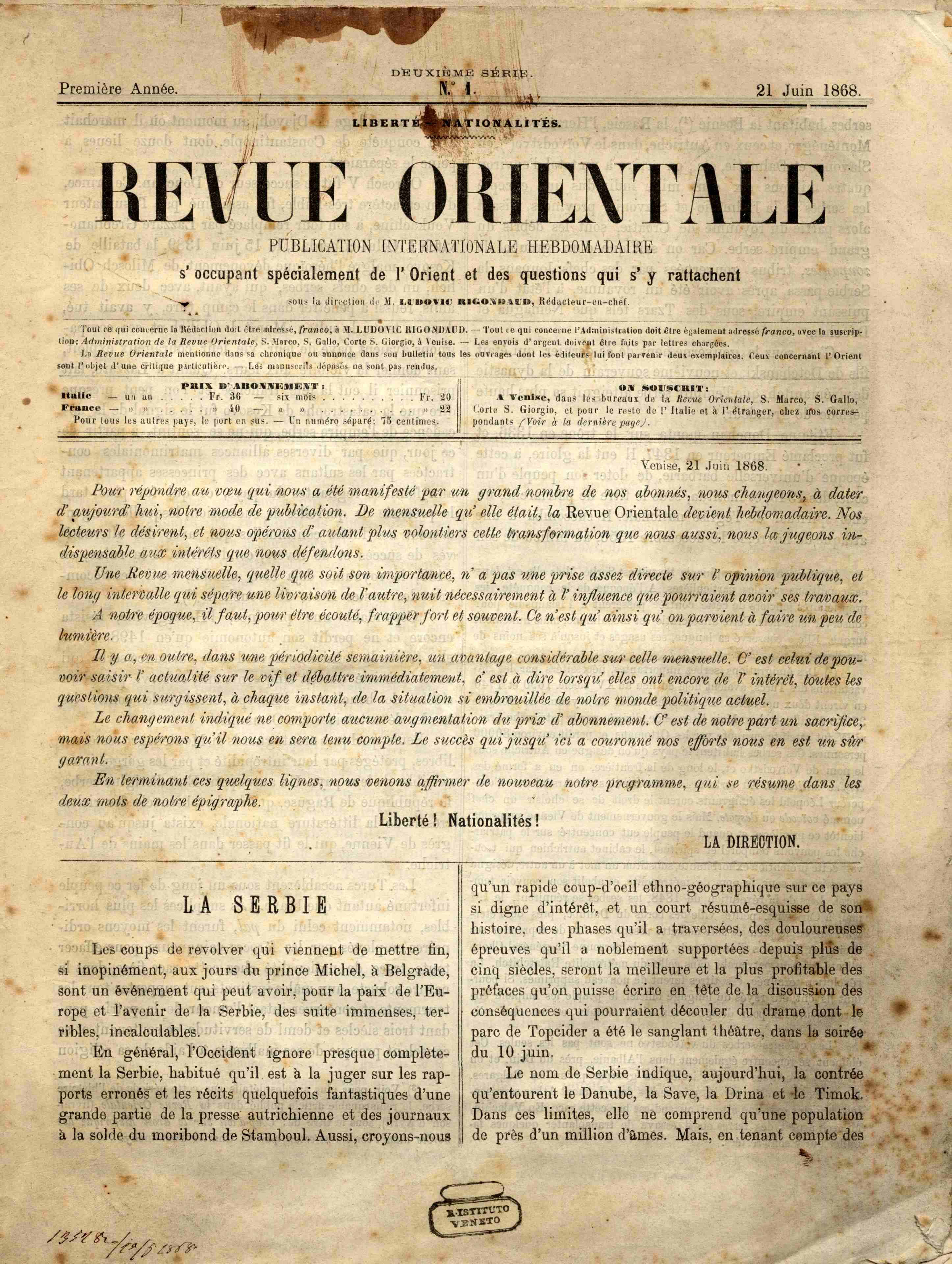 Revue Orientale